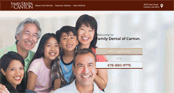 Desktop Screenshot of familydentalofcanton.com