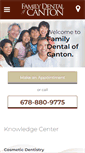 Mobile Screenshot of familydentalofcanton.com